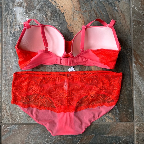 Adore Me Cyla Push Up Bra and Matching Panty Set NWT Women’s Size 36D / Large - Picture 3 of 9